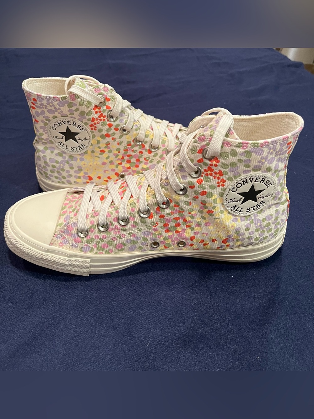 Converse Chuck Taylor High Top Multicolor Confetti Dot - Size 9 - Picture 2 of 14